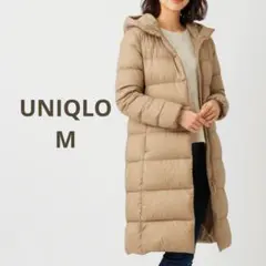 ユニクロ ウルトラライトダウンフード コート ベージュ M