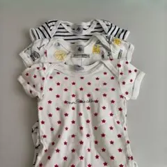 Petit Bateau 星柄ロンパース 18m