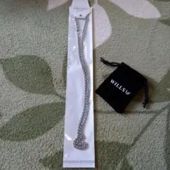 WILSM シルバー編み込みネックレス