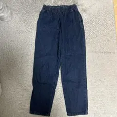 WEGOダークブルー イージーパンツ ストレートデニム パンツ ジーンズ