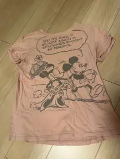 ミッキー ミニー プリント Tシャツ ピンクのサムネイル