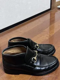 美品 GUCCI グッチ レザー ホースビット チャッカブーツ