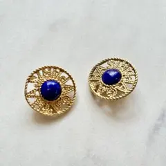 AGATHA PARIS アガタパリ イヤリング ヴィンテージ ブルー ゴールドのサムネイル
