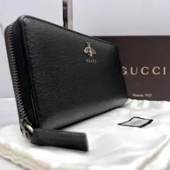 美品✨GUCCI グッチ アニマリエ ビー 長財布 ラウンドファスナー