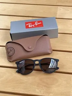 Ray-Ban ORB4171F 偏光レンズグレーアジアンフィットラバーブラック