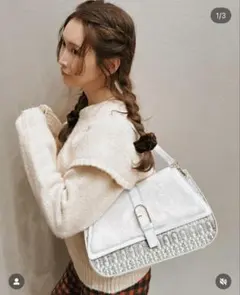 FURLA ショルダーバッグ ホワイト/グレー