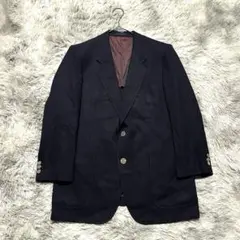 【LANVINランバン】テーラードジャケット ダークネイビー M-L 上品 大人