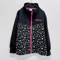 Wilson ウィルソン ジャージ 黒 ピンク 150 ブラック 星柄 キッズ