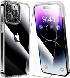 ■iPhone 14 pro max 用 フィルム付きケース 全面保護セット