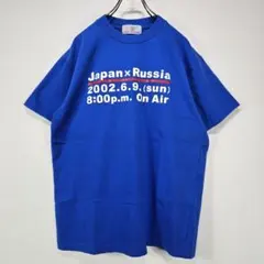 フジテレビ　サッカー　2002　W杯　初勝利　記念　Tシャツ　侍ジャパン　美品