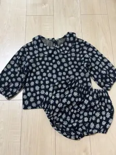 花柄セットアップ　海外韓国子供服　ベビー服　90