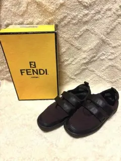 FENDI ブラウン×ブラック スニーカー 箱付き