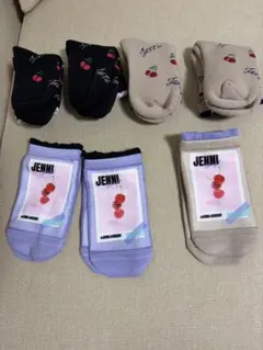 JENNI ソックス 7足セット チェリー柄のサムネイル