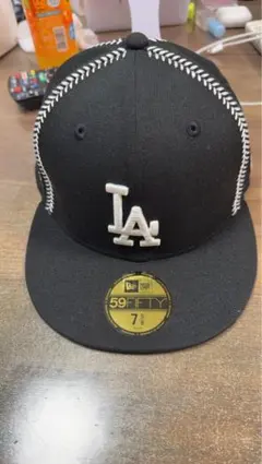 New Era 59FIFTY LA ブラックキャップ 7 5/8