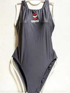 arena 競泳水着 Ｌ メタリックグレー ハイカット 強光沢 薄地 アリーナ