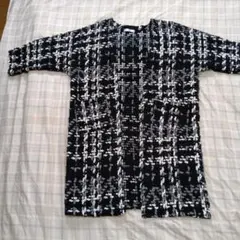 ♥fifthフィフス　ミドル丈ツイードニットガウン　カーディガン　フリーサイズ♥