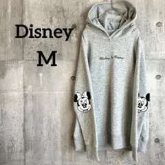 【Disney】パーカー　スウェット　フーディ　ミッキー　ミニー　刺繍　M 可愛