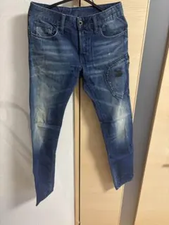 G-STARスキニーペイントデニム