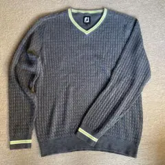 FJ グレー Vネックセーター