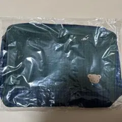 【新品未使用】ファミリア　familiar ポーチ　M 青系チェック