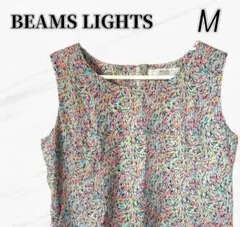 ビームスライツBEAMS【リゾート柄ワンピース】コットン100%ノースリーブ派手のサムネイル