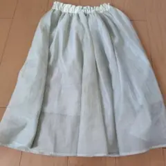 【美品】モスグリーン　フレアスカート　キッズ