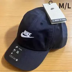 【新品】NIKE　ブラック　キャップ　ロゴ刺繍　メンズ　レディース　黒