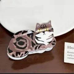 猫 ヘアクリップ バンスクリップ 髪留め 髪飾り 大きめ プレゼント うちの子
