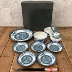 昭和レトロ 西洞窯 草花紋 食器セット 皿 大皿 盛り皿 小皿 取り皿 銘々皿