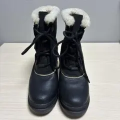 ソレルスノーブーツSOREL 防水　ヒール　レディース　23.5 ブラック　ボア