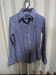 POLO RALPH LAUREN ストライプシャツサイズ2 青白ストライプ