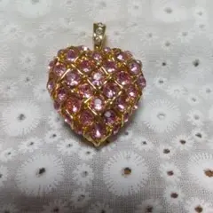 インパクト大 リバーシブル SWAROVSKI スワロフスキー ペンダントトップ