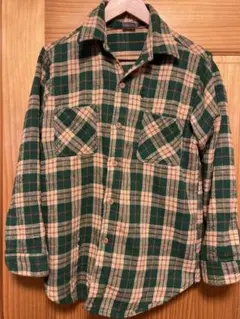 BIG MAC チェック柄ネルシャツ Lサイズ　クラッシュ　ボロ　70s
