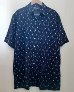 未使用 レア M !! ラルフローレン 開襟シャツ オープンカラー レーヨン