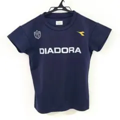 Mサイズ　DIADORA　テニスウェア　ディアドラ　濃紺　半袖　Tシャツ