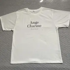 Ange Charme レースロゴ 半袖Tシャツ ホワイト辻希美コラボサイズ M