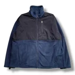 F1327　【即購入OK】Columbia　フリースジャケット　2XL　ネイビー