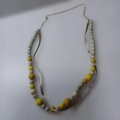 カジュアル多色ビーズネックレス