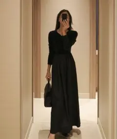 KOBE LETTUCE ブラックロングワンピース