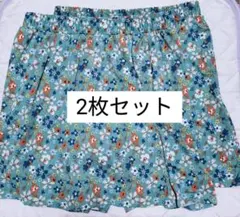 【2枚セット】しまむら クロッシー 接触冷感 ルームパンツ ショートパンツ 花柄のサムネイル