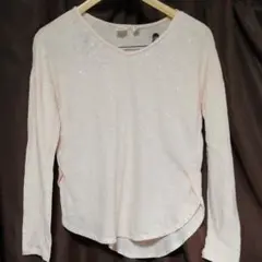 GAPキッズ♡銀ラメピンクVネック