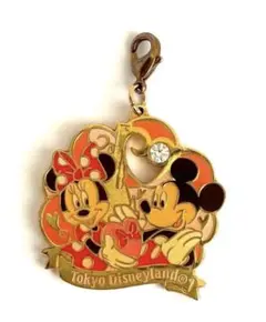 東京ディズニーランド2004 メタルチャーム　ミッキー ミニー　非売品