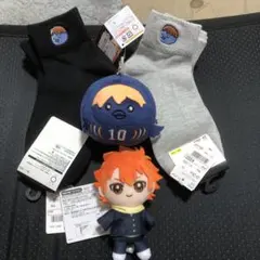 【新品】ハイキュー アベイル マスコット 猫だるま 日向翔陽 靴下 まとめ売り