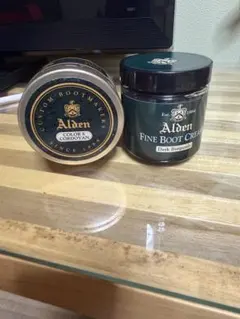 Alden 純正 シュークリーム 2個セット ダークバーガンディのサムネイル