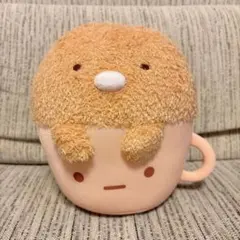 すみっコぐらし ほっこりマグカップぬいぐるみ とんかつ