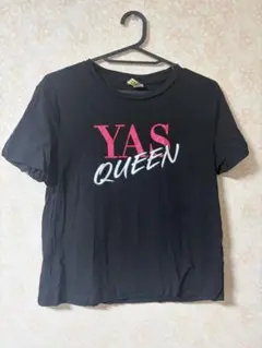 YAS QUEEN 半袖Tシャツ 黒
