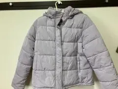 GU フード付きダウンジャケット Ｌ ライトパープル