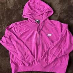 Nike ピンク ジップアップパーカー XL
