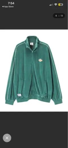 VISION STREET WEAR ベロアトラックジャケ ット