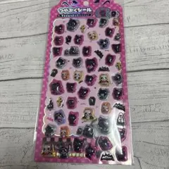 【希少】にゃんぱいあ ぷっくりシール レア　立体シール 吸血猫 黒猫 希少】にゃんぱいあ ぷっくりシール レア 立体シール 吸血猫 黒猫